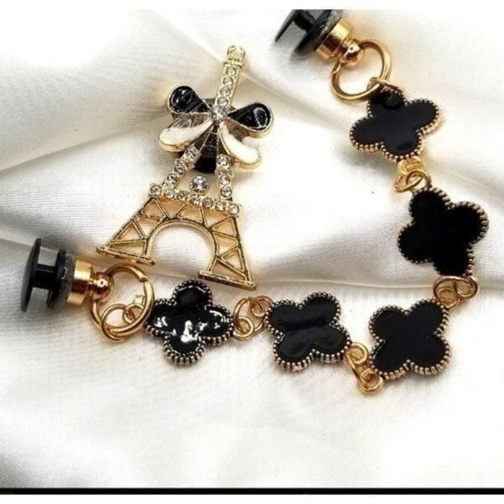 Rhinestone shoe / crocs bling charm Jewelry
